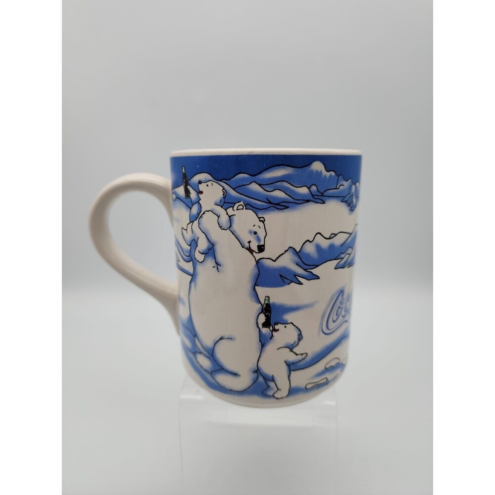 Vintage Coca Cola Polar Bears Gibson Large Coffee Mug 1997